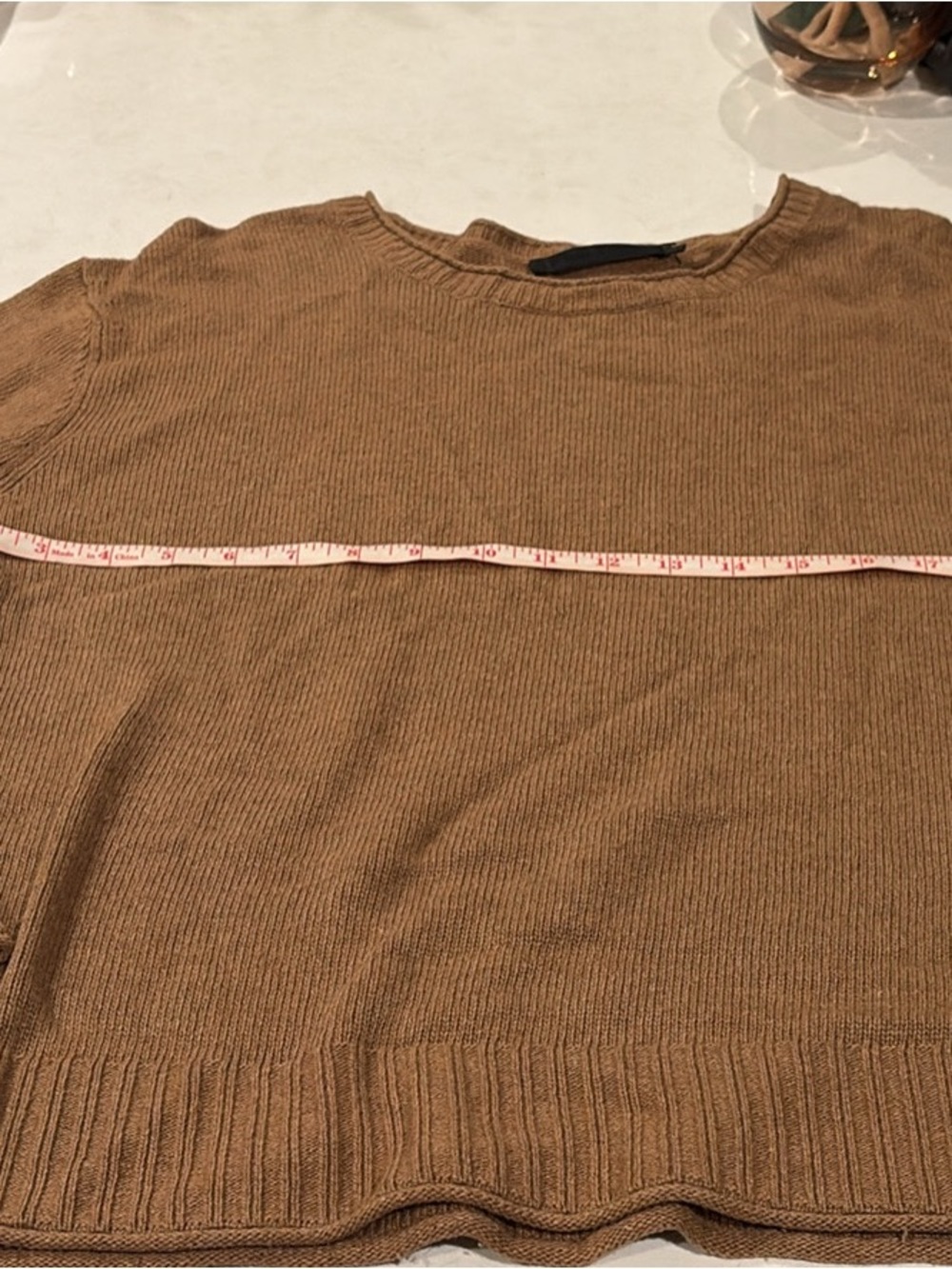 Jenni Kayne Crewneck Sweater in Camel size Large